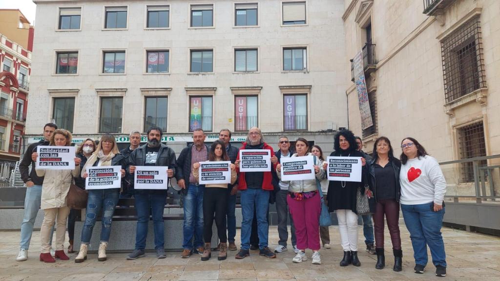 Concentración en Guadalajara. Foto: UGT.