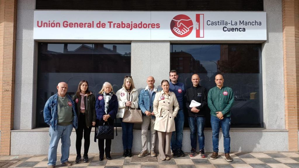 Concentración en Cuenca. Foto: UGT.