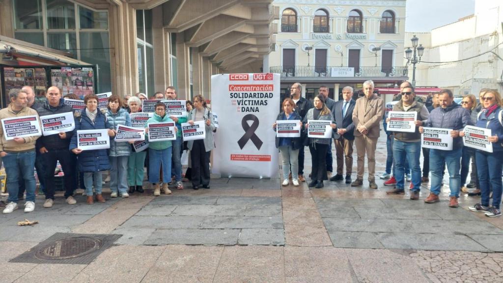 Concentración en Ciudad Real. Foto: UGT.