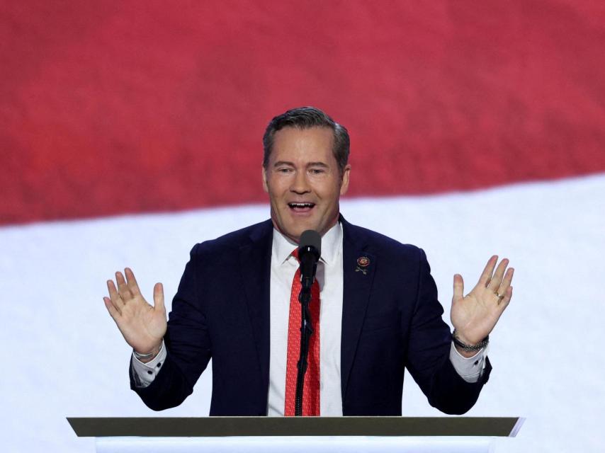 Mike Waltz, durante la Convención Nacional Republicana de Milwaukee, en julio.