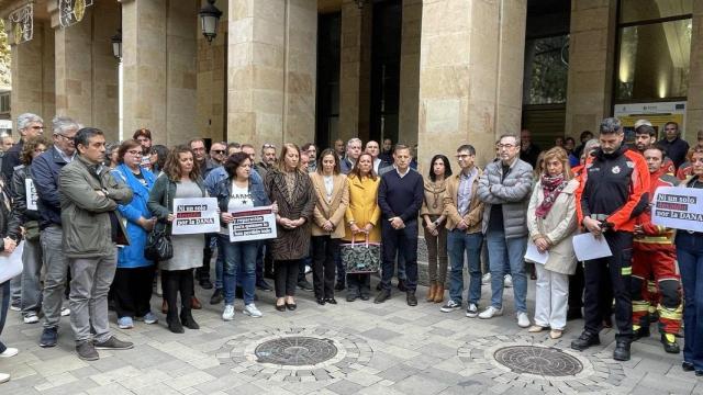 Concentración en Albacete. Foto: CCOO.