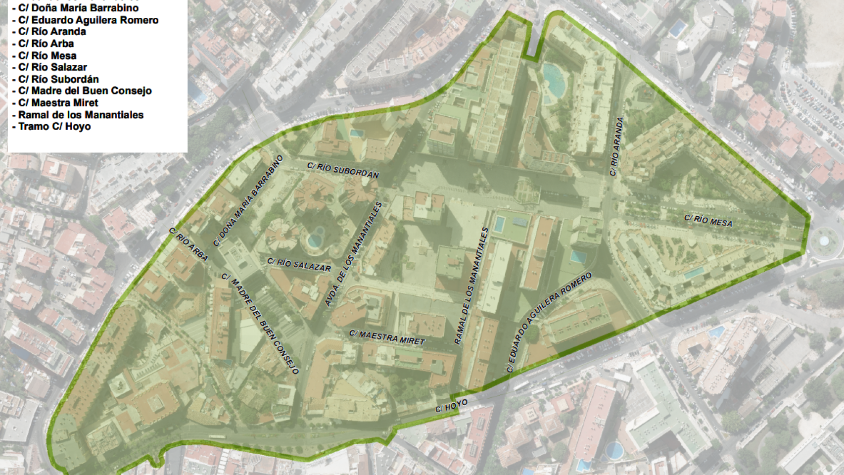 Plano de la Zona de Bajas Emisiones de Torremolinos.