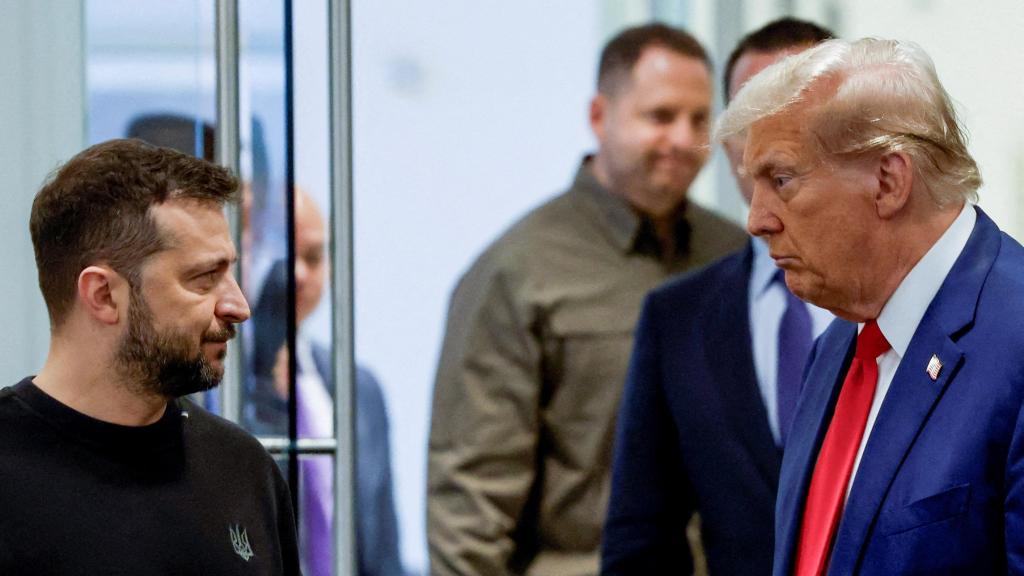 Volodímir Zelenski y Donald Trump, en su reunión de septiembre en la Torre Trump de Nueva York.