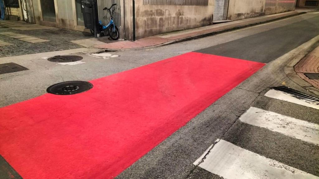 Cruce conflictivo en una calle del centro de A Coruña