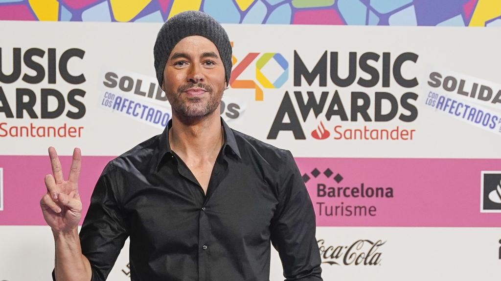 Enrique Iglesias, posando este pasado viernes, en Barcelona.