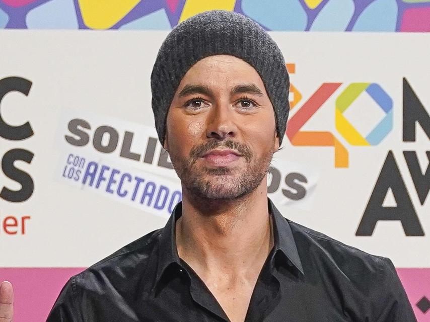 Enrique Iglesias, muy sonriente, este pasado viernes, día 8 de noviembre.