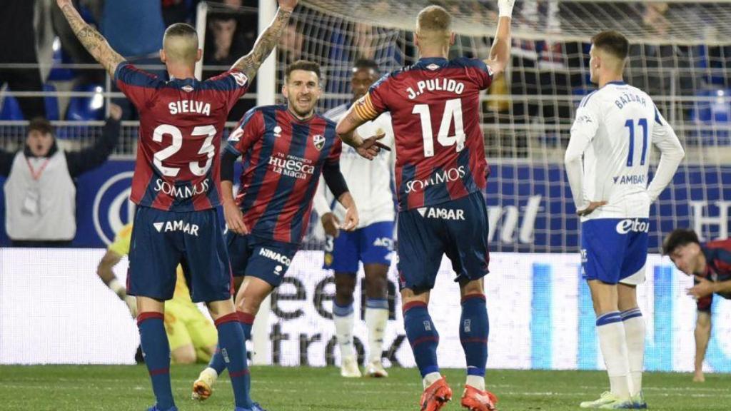 Gerard Valentín anotó el primer gol del Huesca