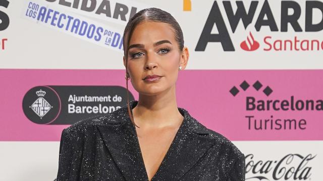 Laura Escanes en el 'photocall' de los premios 40.