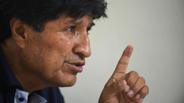 El expresidente de Bolivia, Evo Morales, en una entrevista con Reuters.