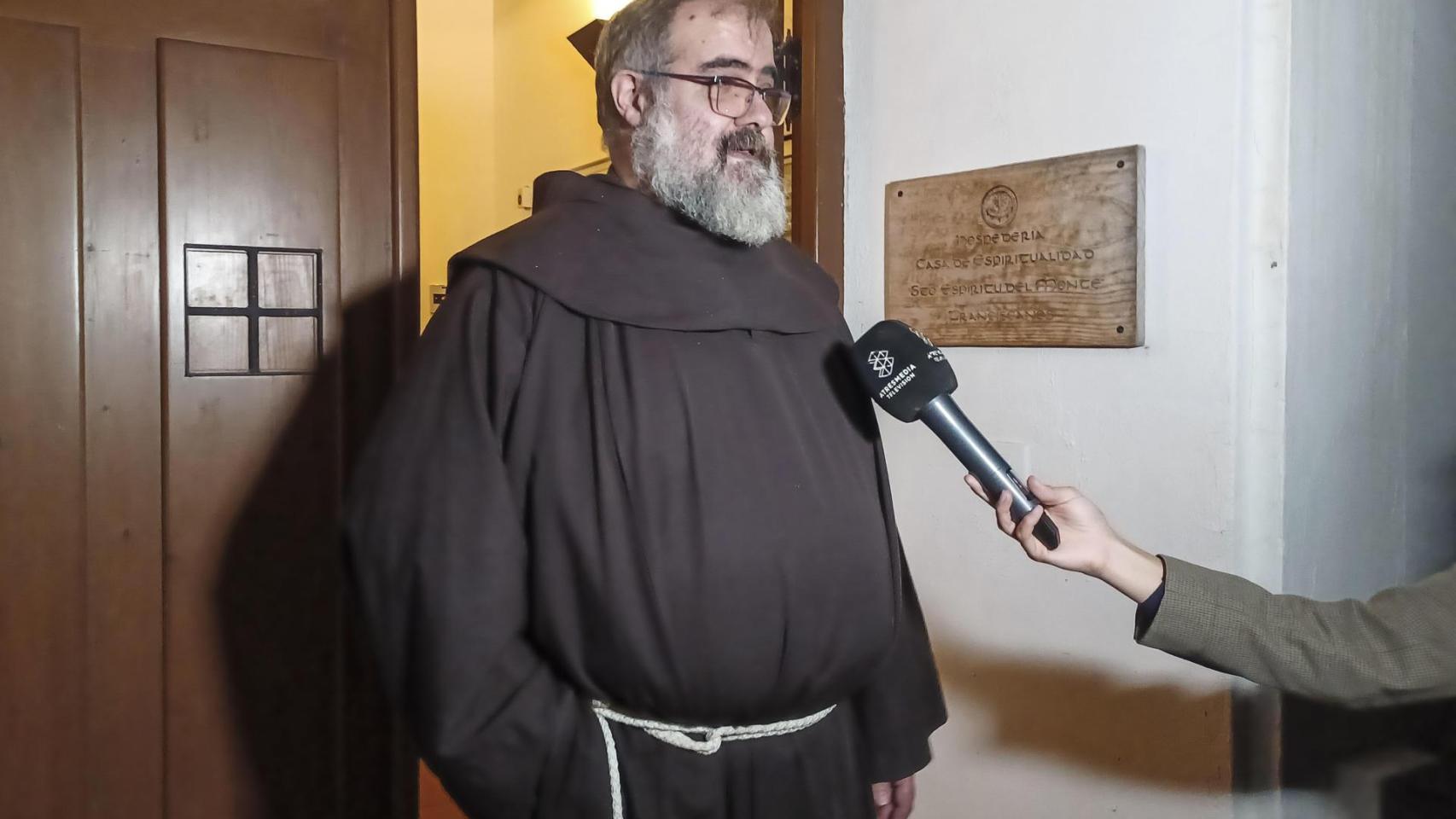 Fray Ángel Ramón, monje franciscano del monasterio del Santo Espíritu del Monte, en Gilet (Valencia).