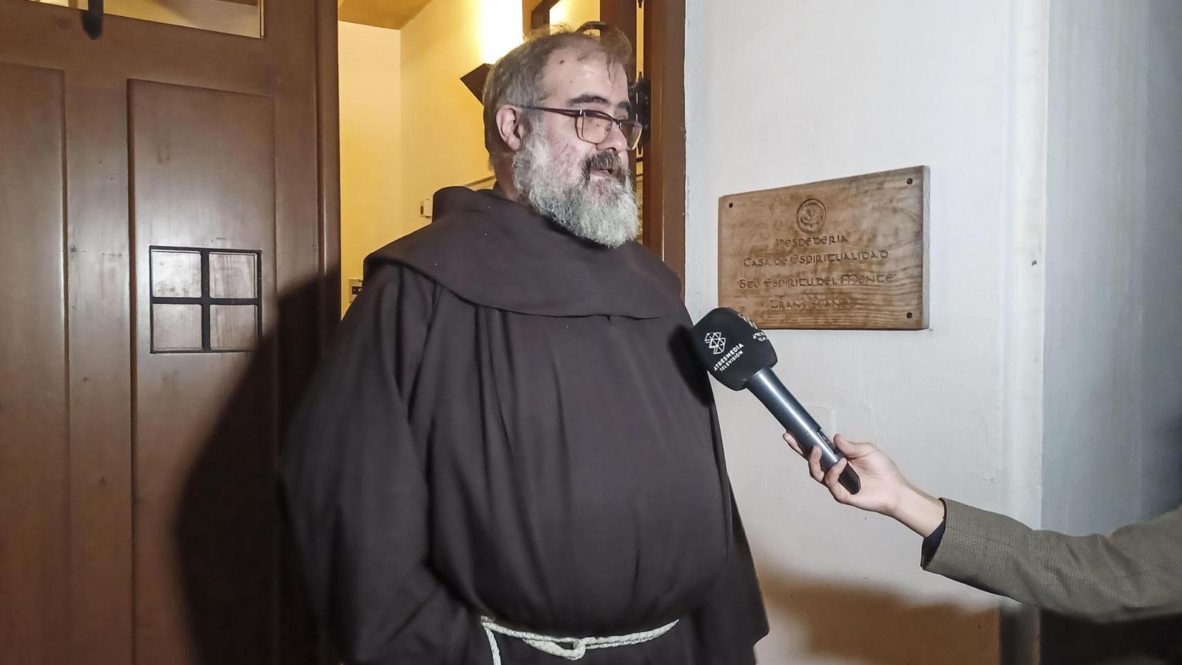 Fray Ángel Ramón, monje franciscano del monasterio del Santo Espíritu del Monte, en Gilet (Valencia).