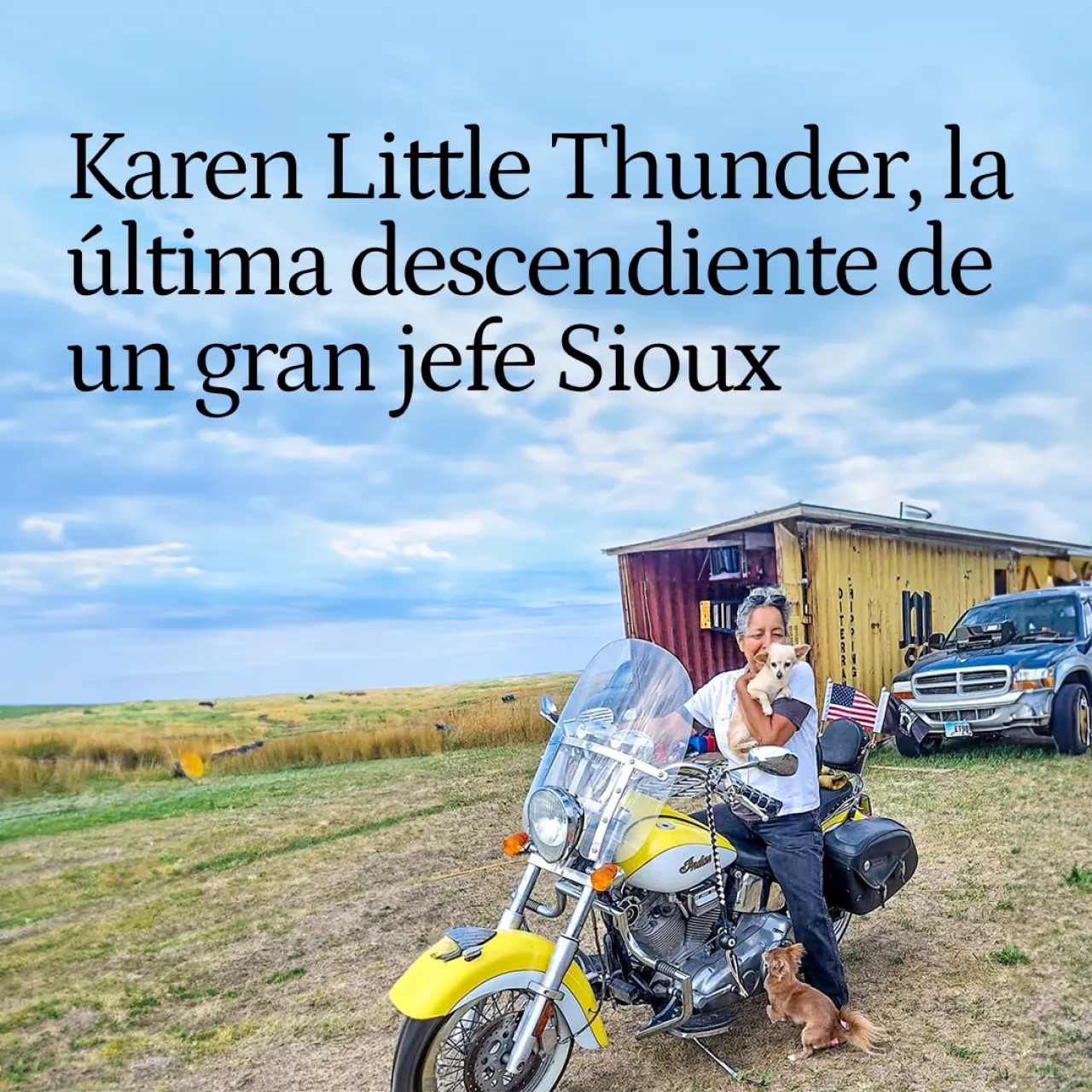 Karen, tataranieta del jefe sioux Little Thunder, reescribe la historia del Séptimo de Caballería: “La ira roja sigue desenfrenada entre nativos”