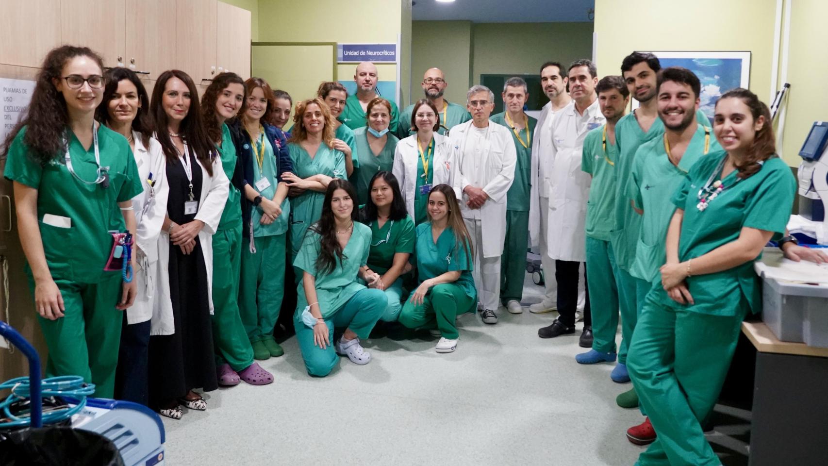 Equipo de la Unidad de Cuidados Intensivos del Hospital Clínico Universitario de Valladolid