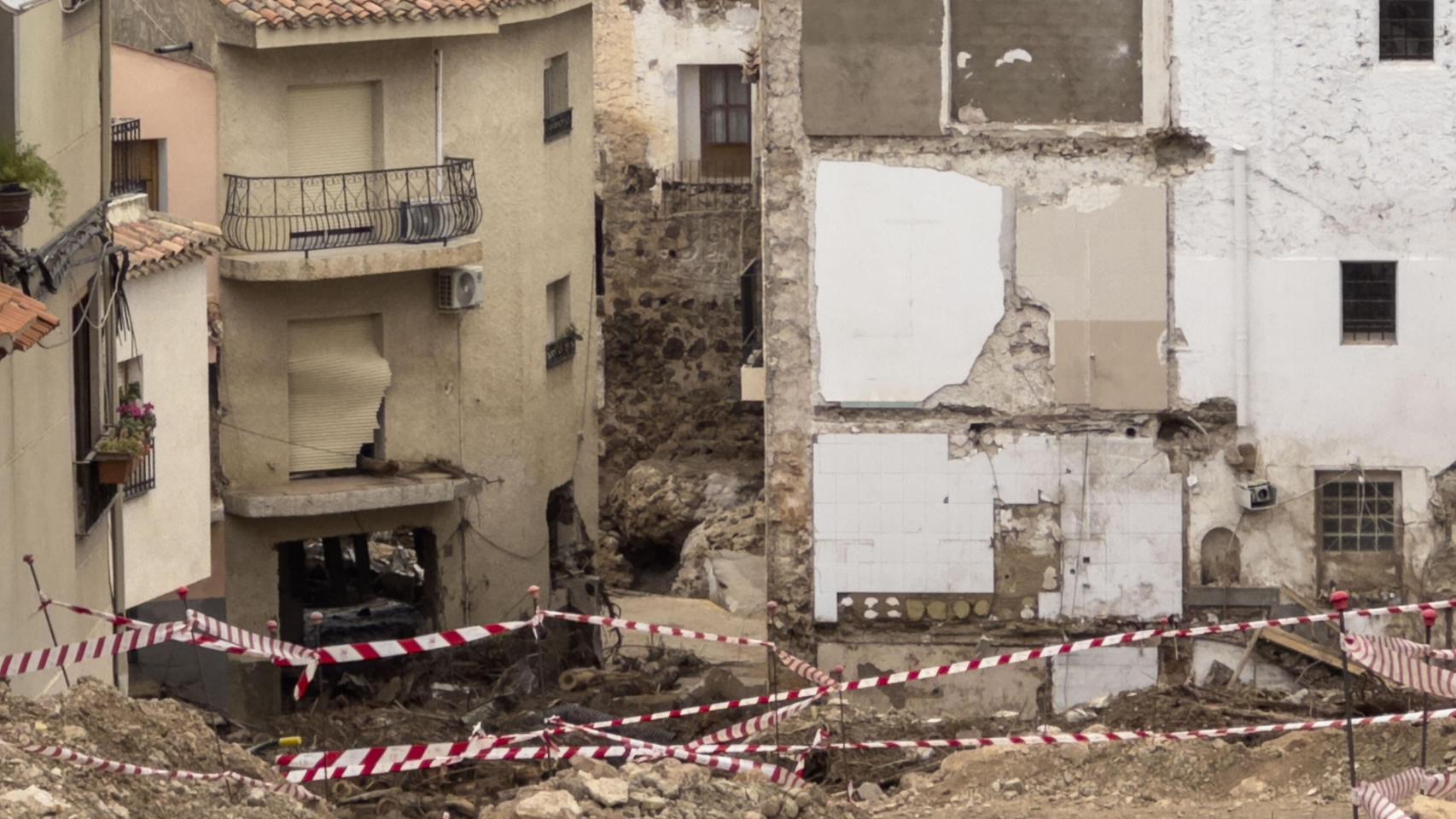 Varias calles de Letur (Albacete) quedaron arrasadas por completo a consecuencia de las riadas.