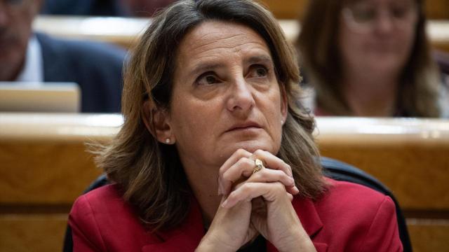 La ministra de Transición Ecológica, Teresa Ribera, el pasado 24 de septiembre durante la sesión de control al Gobierno en el Senado.