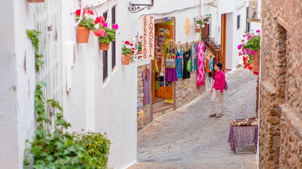 Una calle de Mojácar.