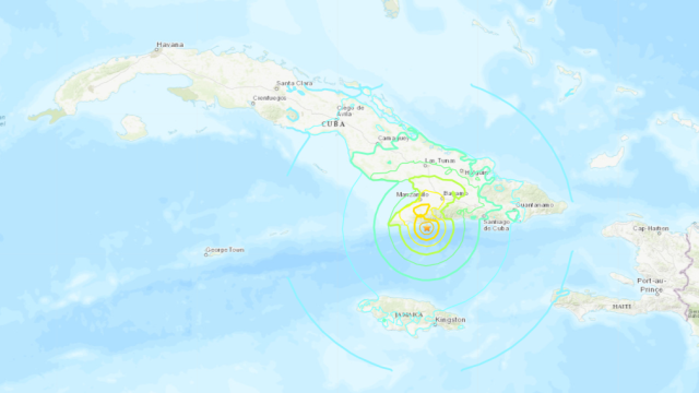 Imágenes del Instituto Geológico de Estados Unidos sobre el terremoto en Cuba del 10 de noviembre de 2024