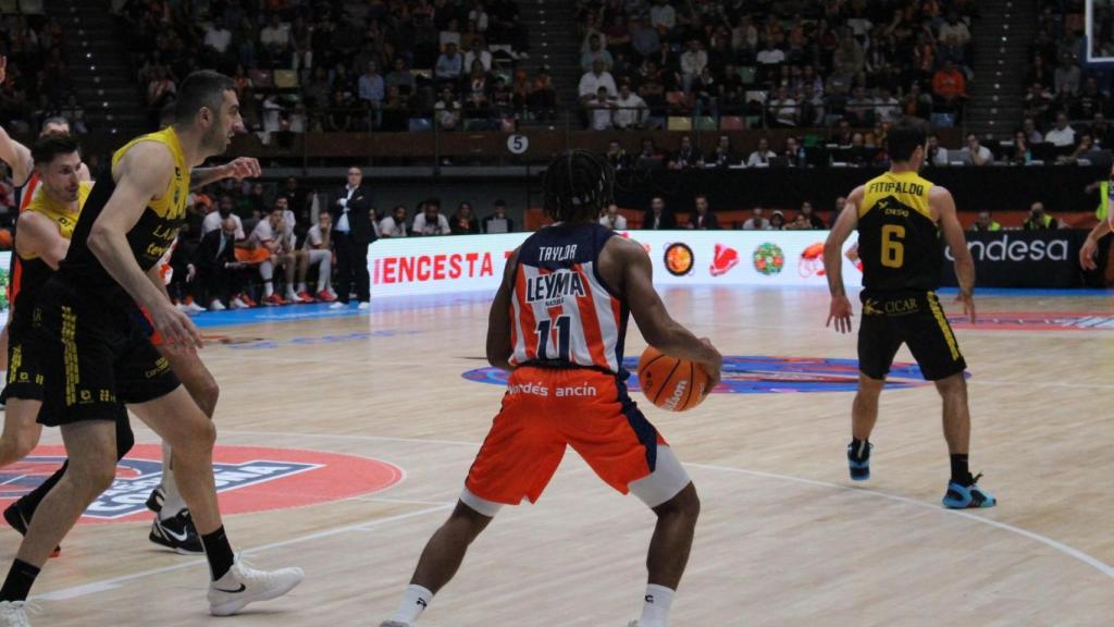 Brandon Taylor, durante el partido entre Basquet Coruña y La Laguna Tenerife