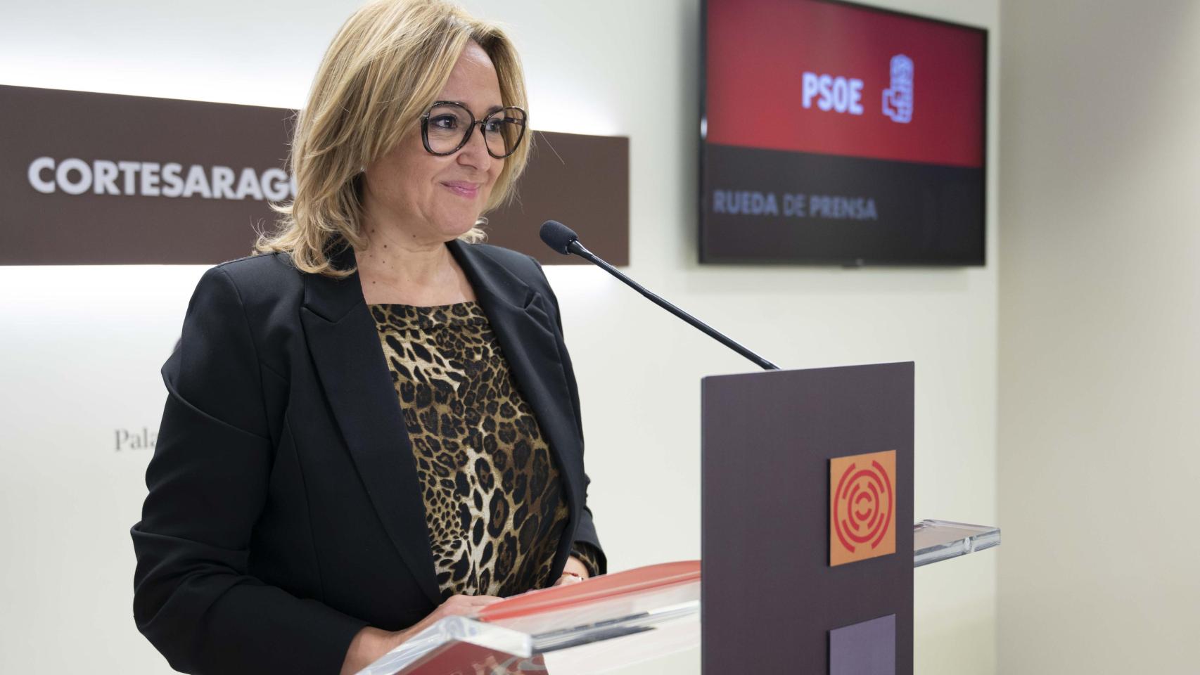 Mayte Pérez, este lunes en las Cortes.