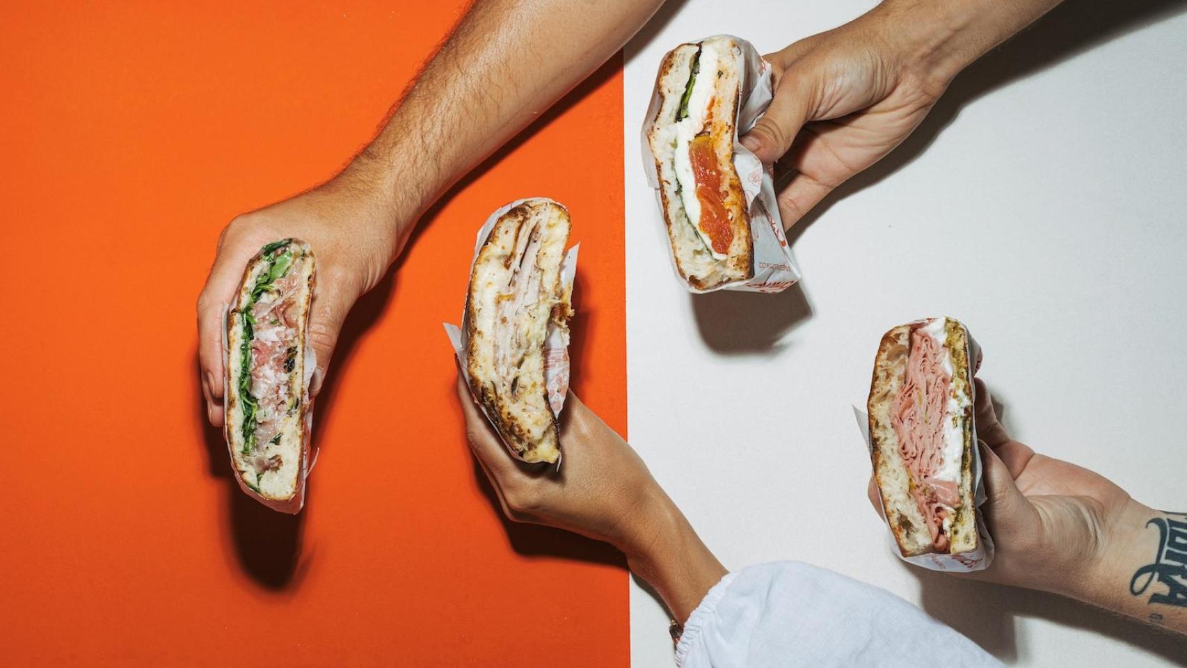 Schiacciata con distintos rellenos