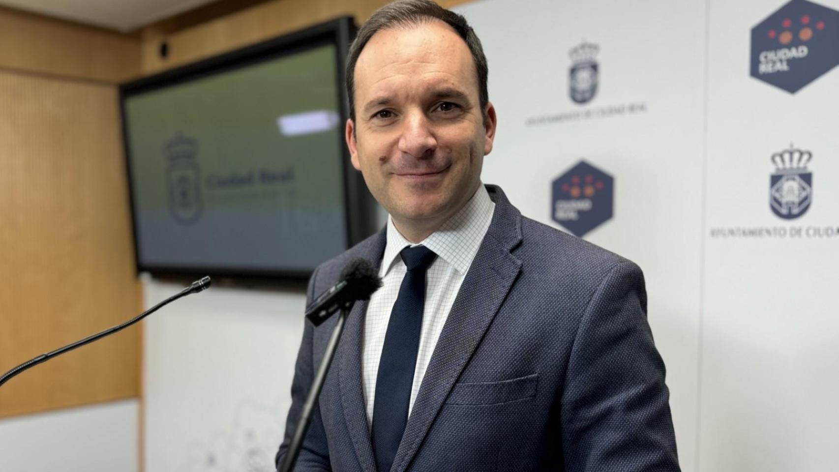 Guillermo Arroyo, portavoz del equipo de Gobierno de Ciudad Real. Foto. Ayuntamiento.