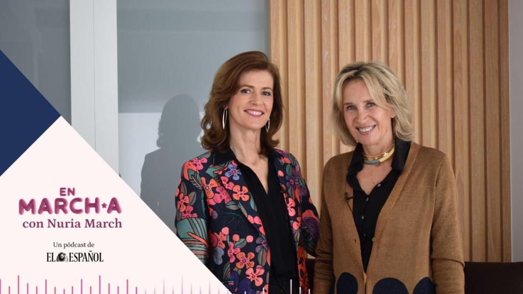 Nuria March junto con Isabel Winkels.