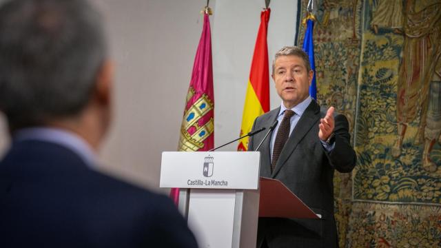 Emiliano García-Page, este martes en Toledo.