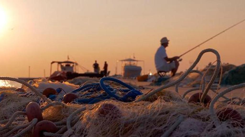 Pescador en el puerto, imagen del vídeo promocional del proyecto 'Rheonet'