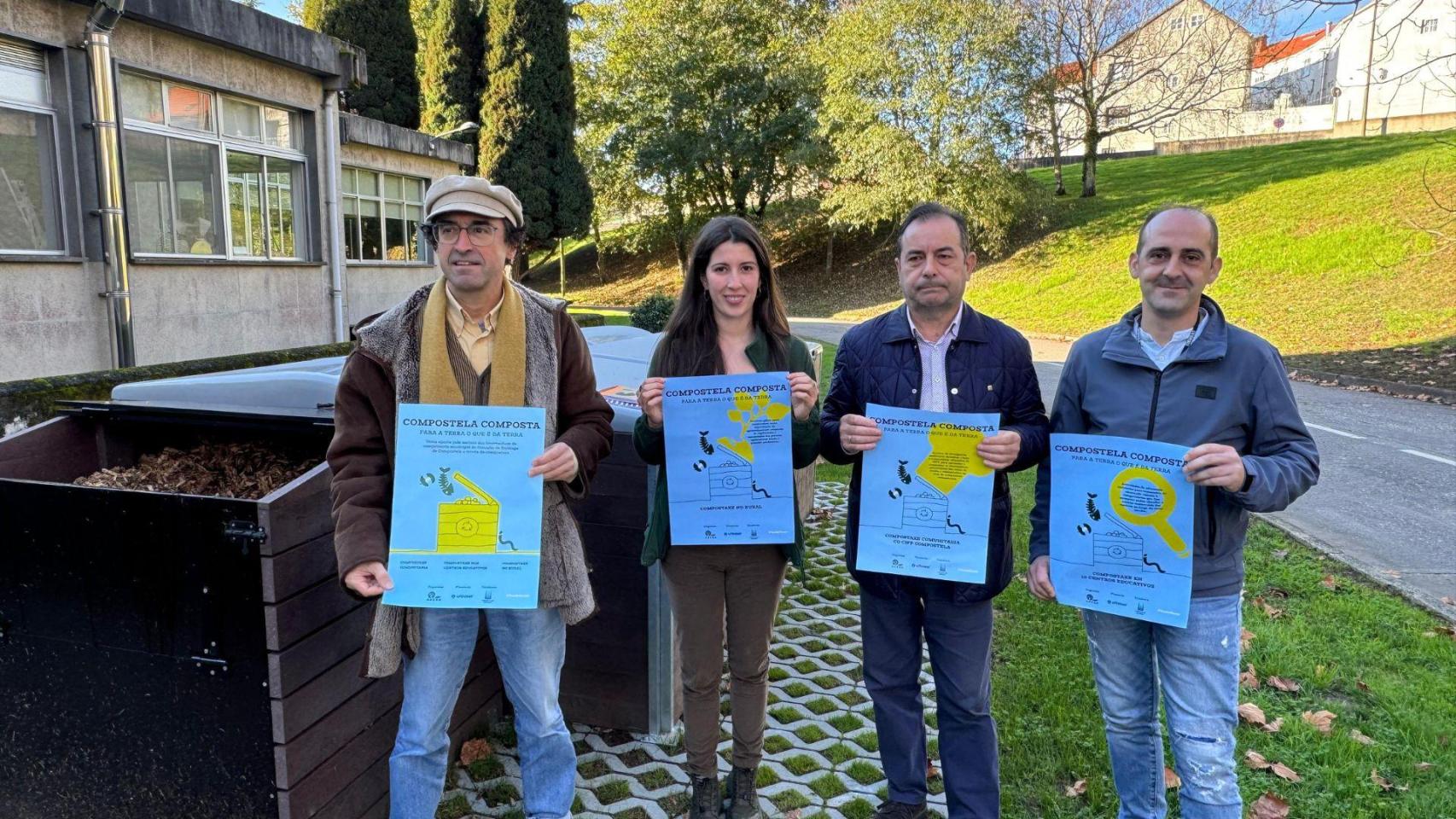 Concello y Adega impulsan 'Compostela composta', un proyecto de reciclaje basado en el compostaje.