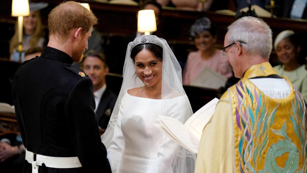 Justin Welby en la boda de Harry y Meghan Markle.