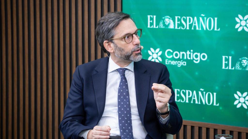 Jorge González, vicepresidente del Grupo Gesternova, durante la jornada Reindustrializar España gracias a la energía verde organizada por El Español