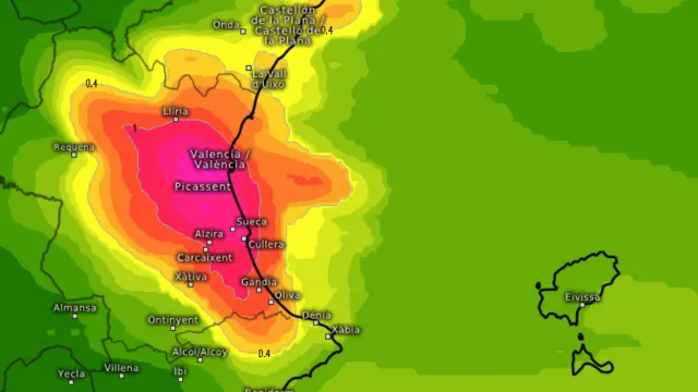 Riesgo de inundaciones relámpago en Valencia entre el miércoles y el jueves. Stormyalert.