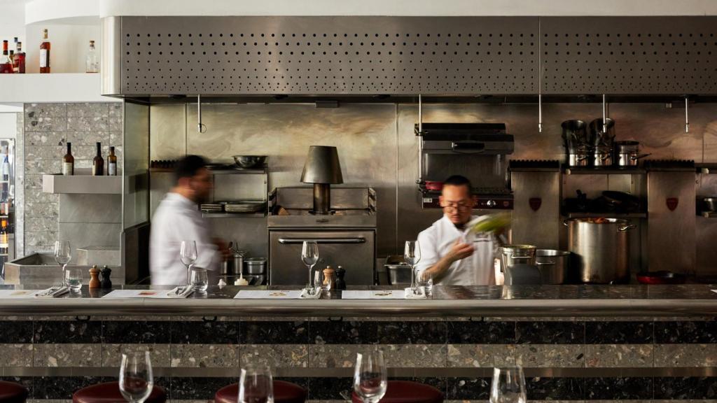 El interior de Barrafina Borough.