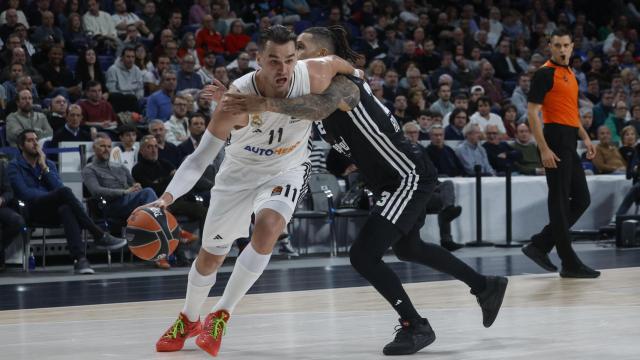 Mario Hezonja, durante el partido contra la Virtus Bolonia.