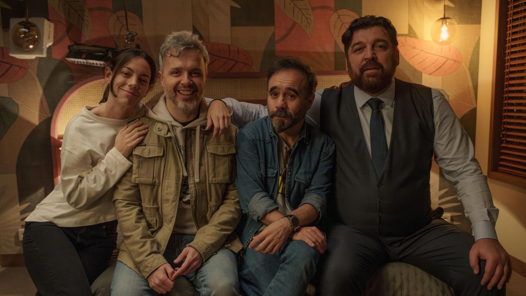 Victoria Luengo, Juan Gómez Jurado, Koldo Serra y Hovik Keuchkerian. Foto: Julia Carballada