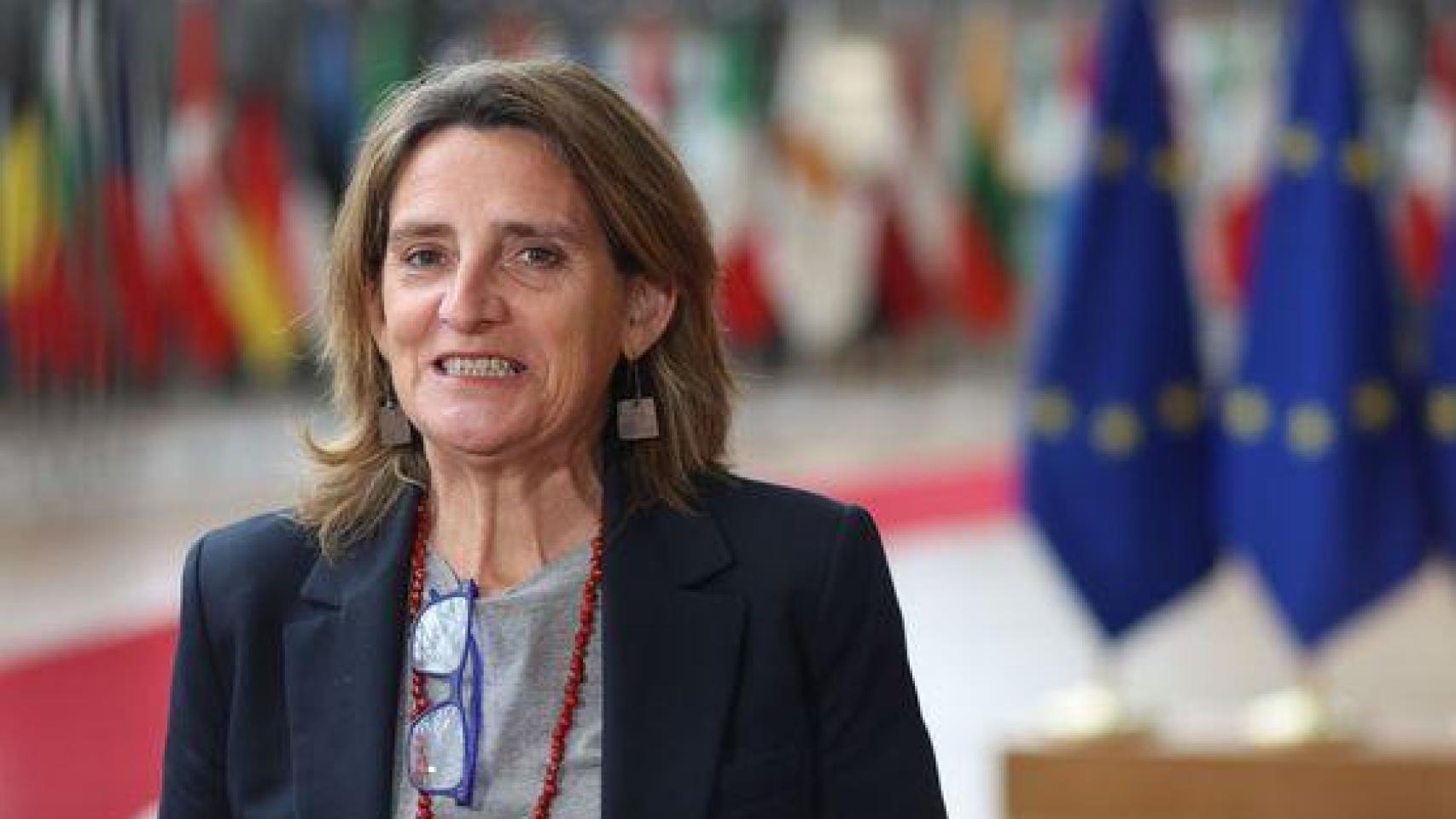 Teresa Ribera durante una cumbre europea.