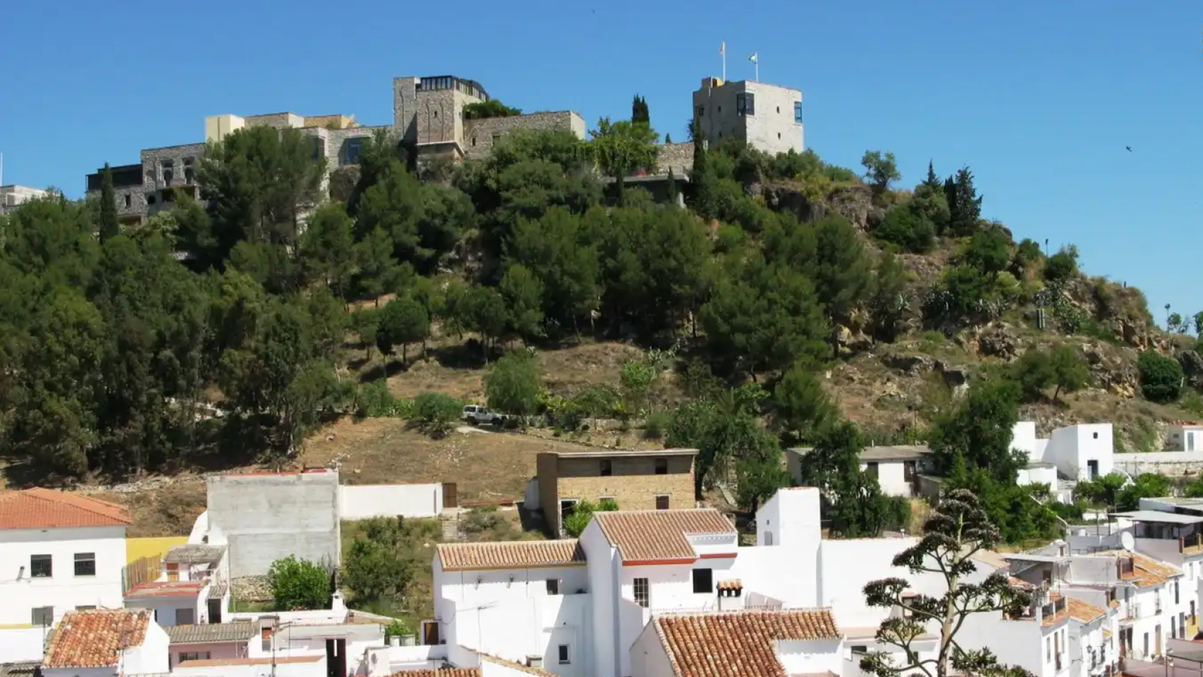 Vistas del municipio de Monda en Málaga.