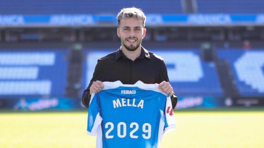 David Mella renueva con el Deportivo hasta 2029.