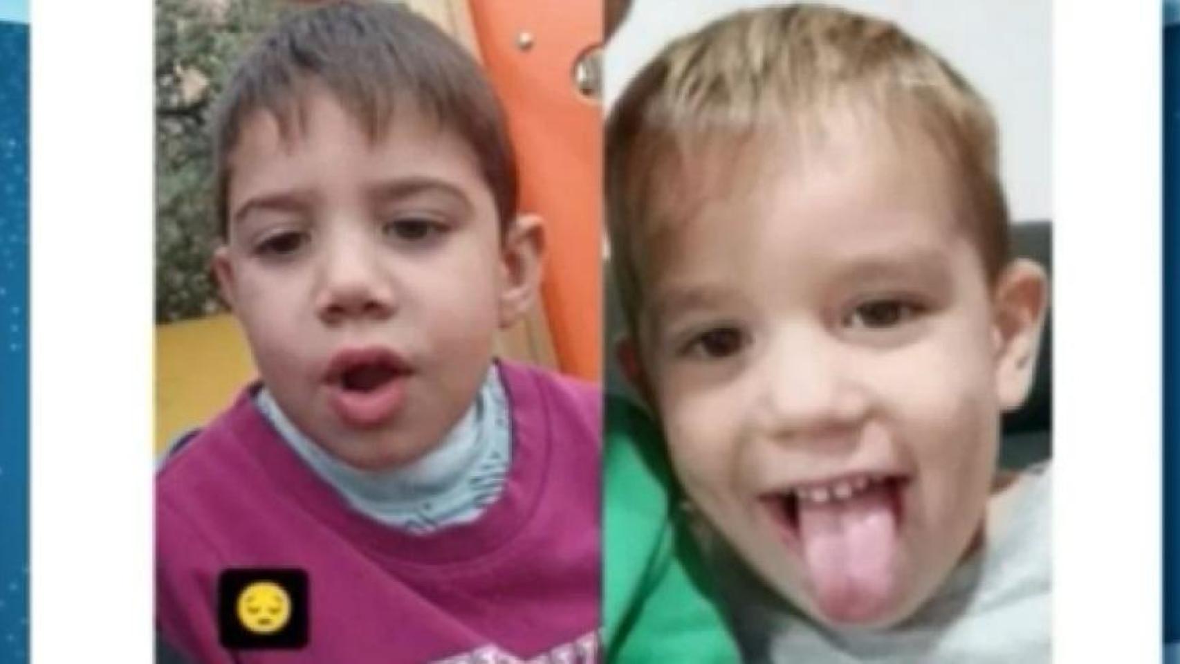 Rubén e Izan, los dos niños de 3 y 5 años desaparecidas en la DANA de Valencia.