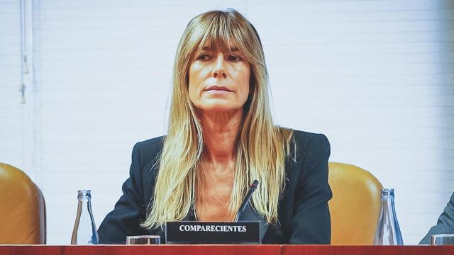 Begoña Gómez, mujer del presidente del Gobierno en la comisión de la Asamblea de Madrid.