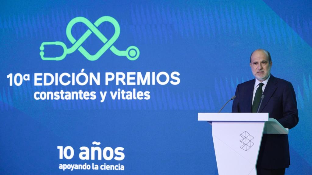 Javier Bardají en la entrega de premios