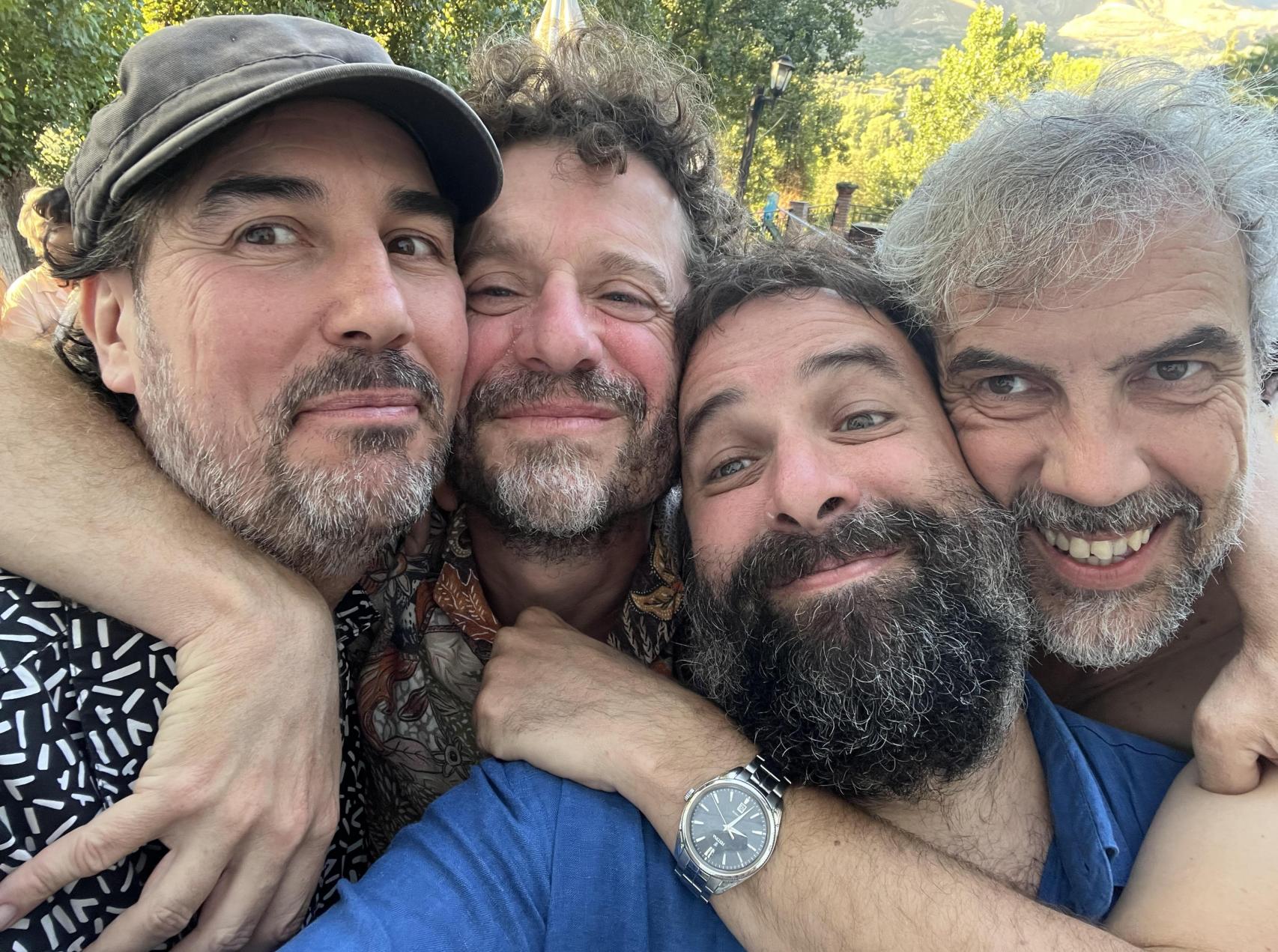 Miguel Haro, Juan Alberto Martínez, Andrés López y Nani Castaneda en 2023. Foto: Andrés López