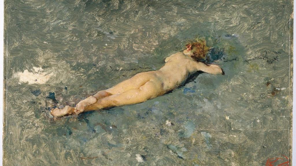 'Desnudo en la playa  de Portici,' 1874. Foto: Museo del Prado