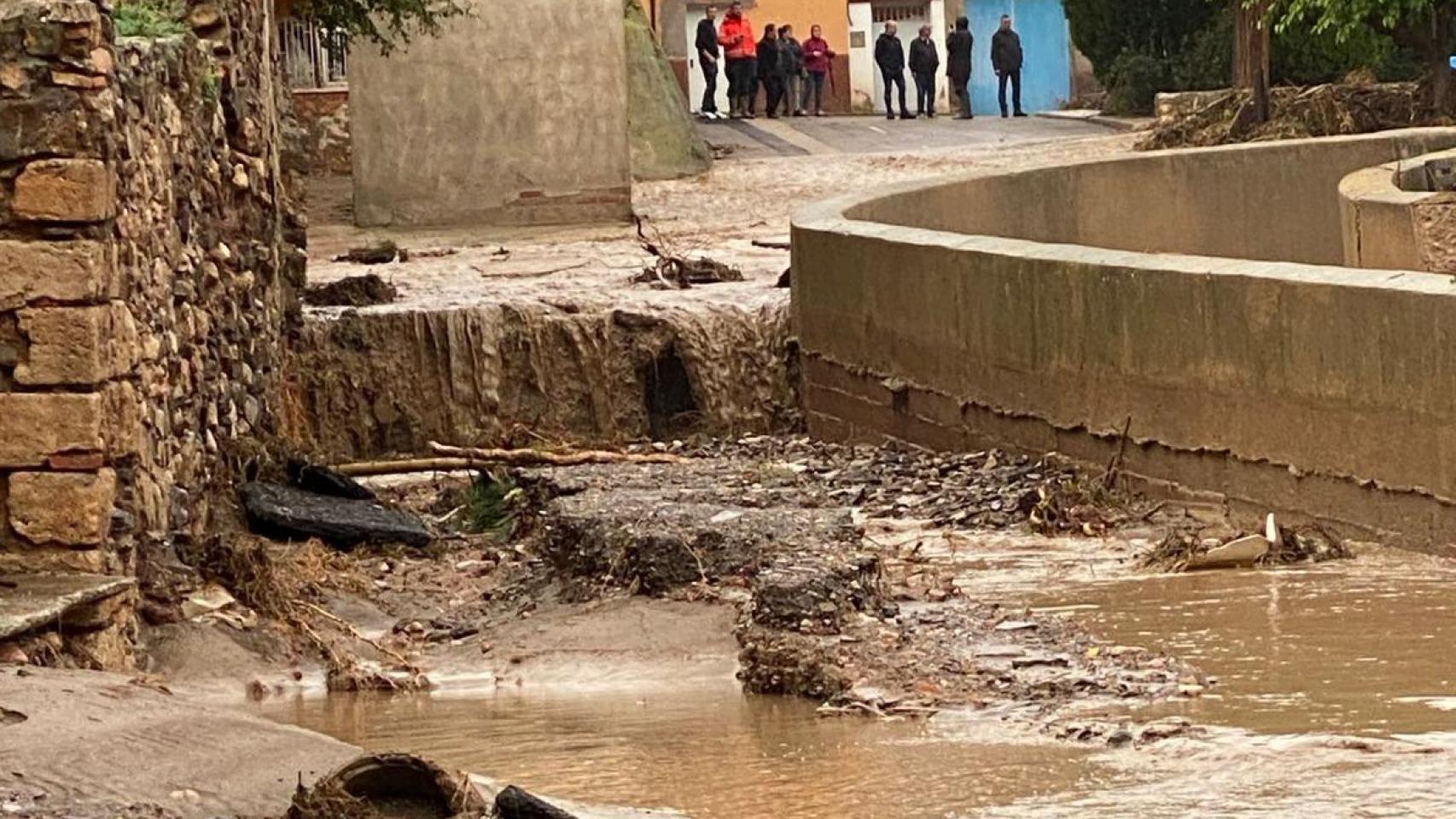 Montalbán, unos de los municipios afectados por la DANA en Aragón.