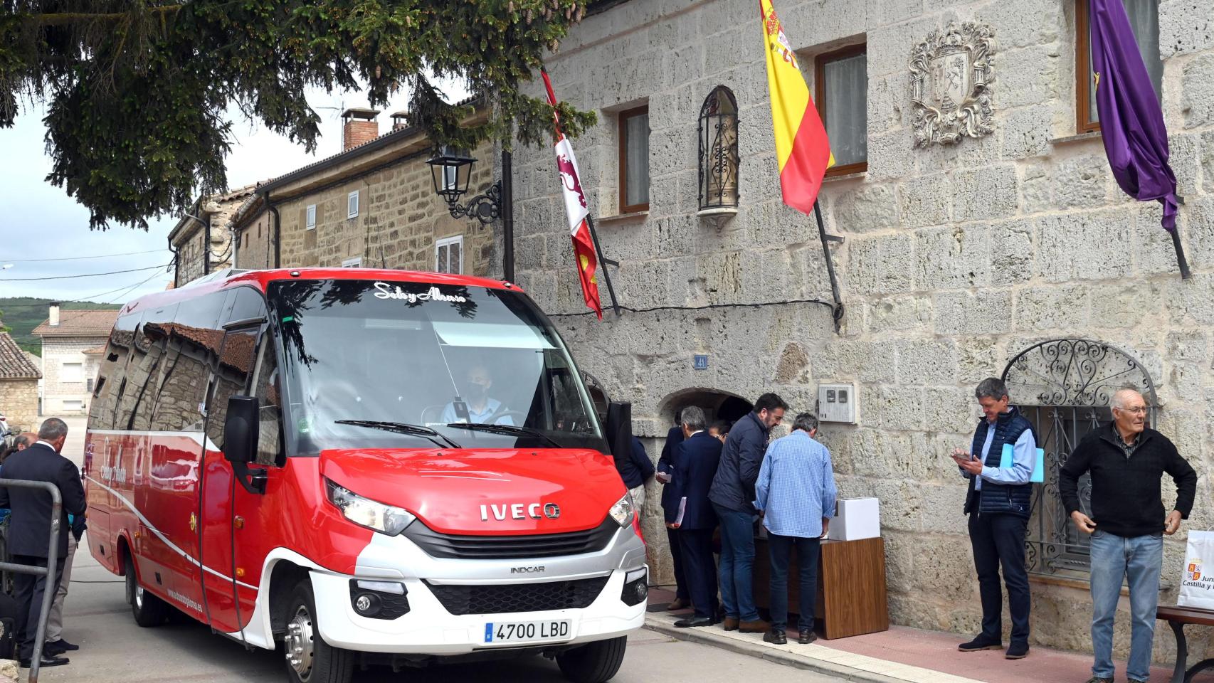 Imagen de un vehículo de transporte a la demanda en Castilla y León