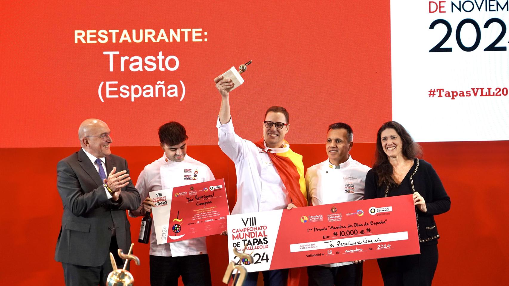 Teo Rodríguez del restaurante vallisoletano Trasto ganador del VIII Campeonato del Mundial de Tapas ‘Ciudad de Valladolid’