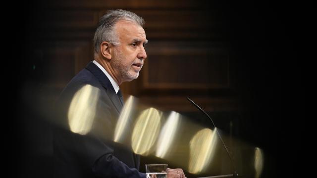 El ministro de Política Territorial, Ángel Víctor Torres, este miércoles en el Congreso.