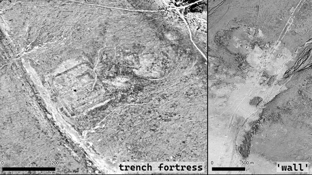 Imagen tomada en los años 70 en la que se identifica una estructura relacionada con la batalla.