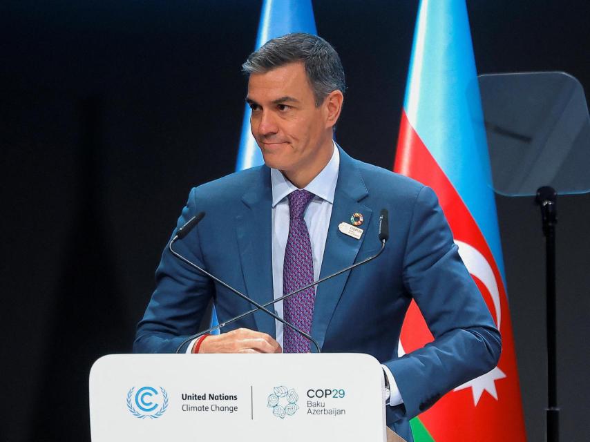 Pedro Sánchez en la COP29.