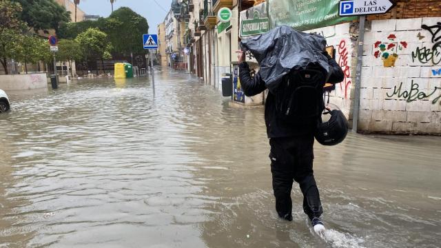 Una imagen de Málaga durante la DANA.